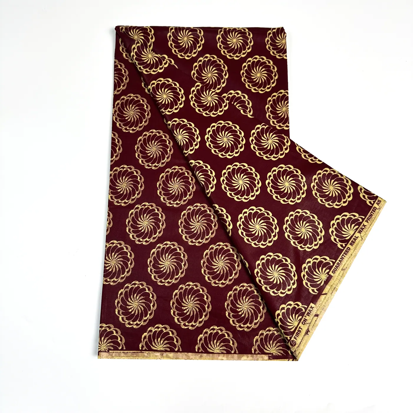 Wax yenye roseti za burgundy
