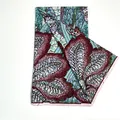 Wax yenye paisley ya minti na burgundy — 1