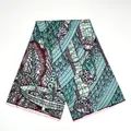 Wax yenye paisley ya minti na burgundy — 3