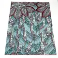 Wax yenye paisley ya minti na burgundy — 6