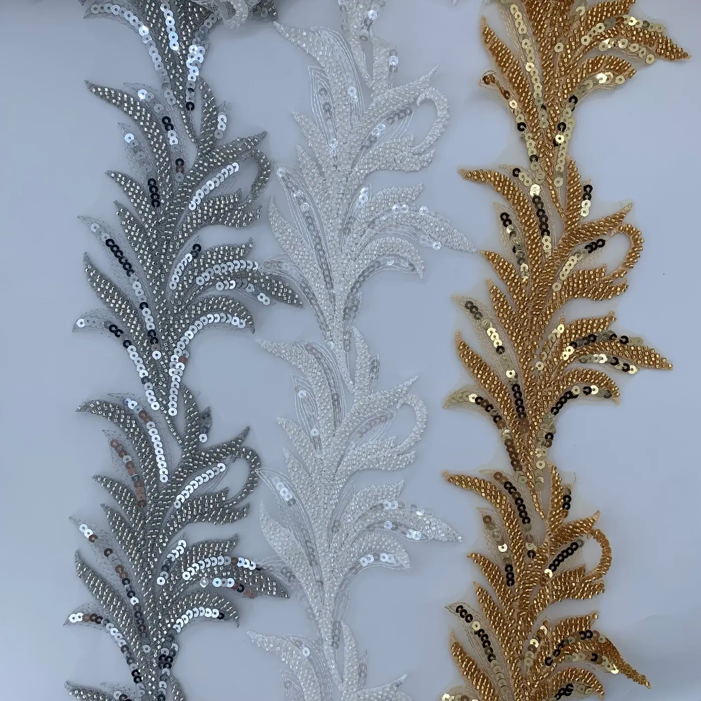 Sequin botanical trim