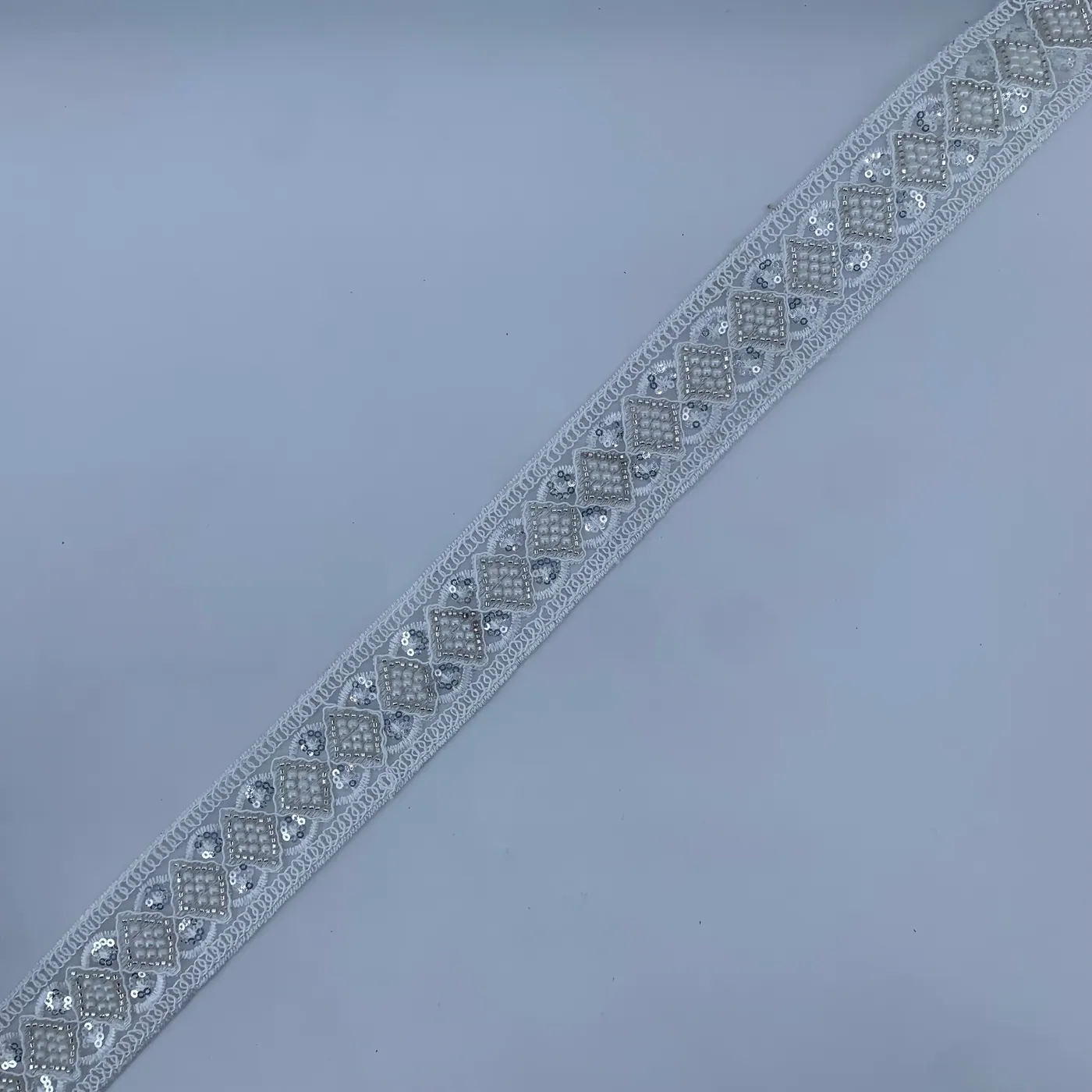 White diamond border